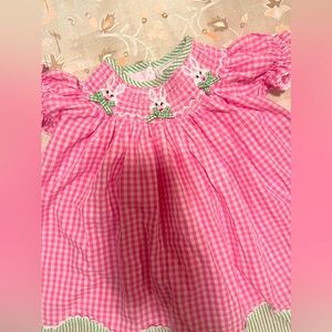 Cute Little Easter Dress with smocked detailing